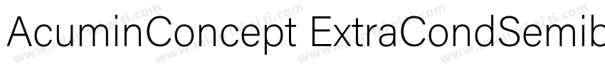 AcuminConcept ExtraCondSemibold字体转换